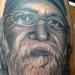 Tattoos - black and grey reaistic portrait tattoo, Tim McEvoy Art Junkies Tattoo - 76190